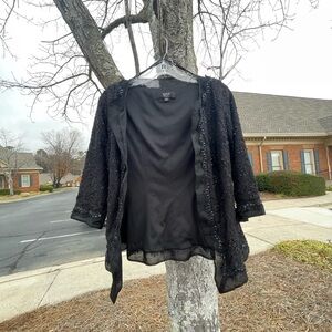Tadashi Shoji Black Formal Jacket